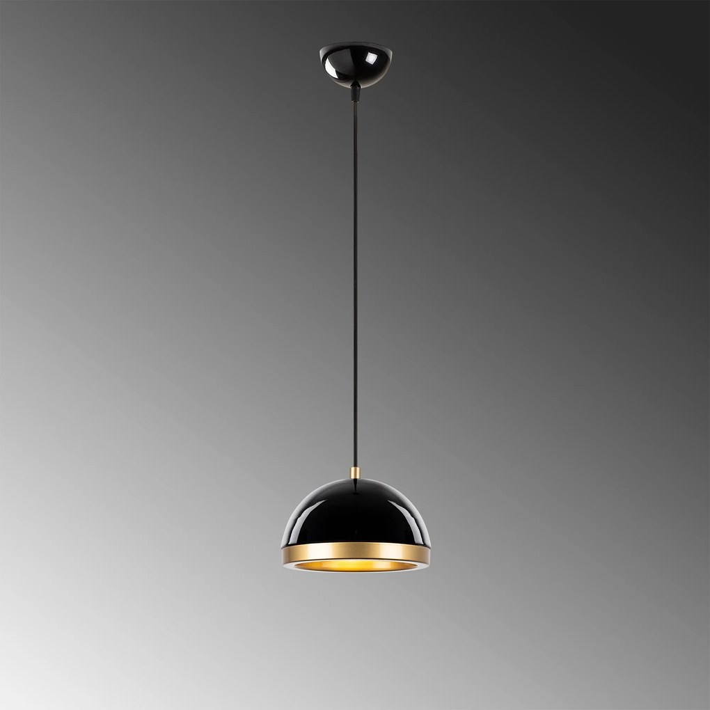 Chandelier Fenerci – Preto e Dourado – 20 x 20 x 21 cm