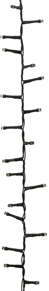 Cordão de luzes compacto 400 luzes LED 13 m PVC multicolorido