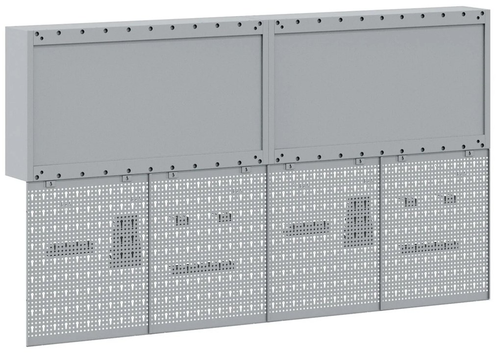 Conjunto de Armário e Painel de Ferramentas vidaXL com 6 Peças Montado