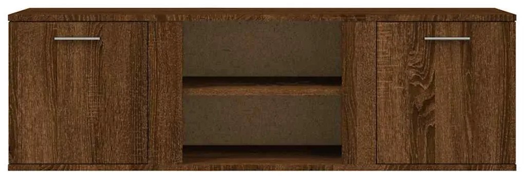 Móvel de TV 120x34x37 cm derivados de madeira carvalho castanho