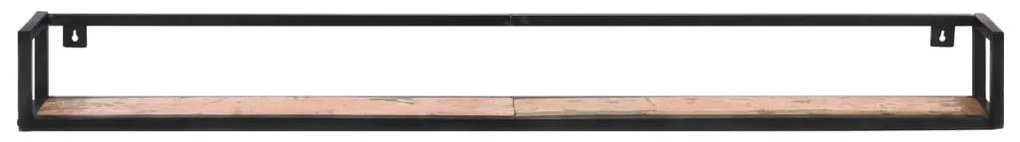Prateleiras de parede 2 pcs 160 cm madeira recuperada maciça