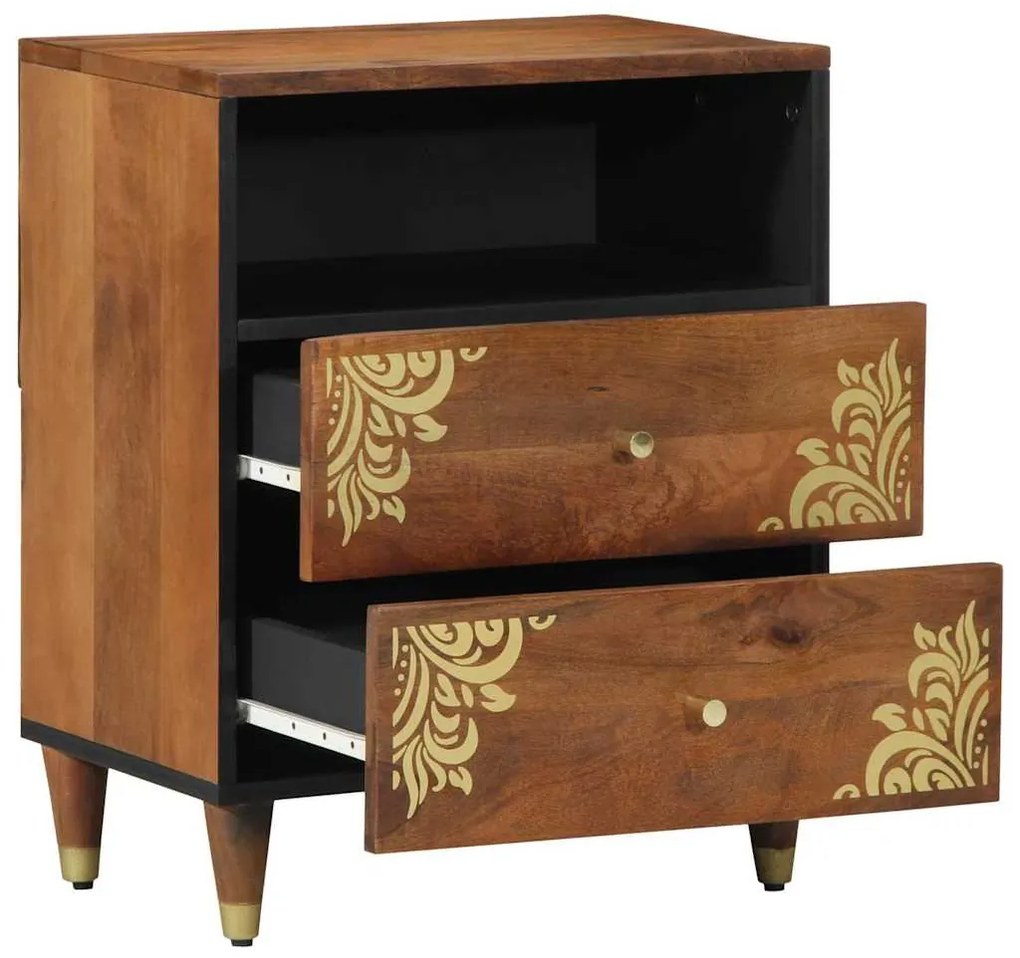 Criado-mudo 50x33x60 cm Madeira Sólida de Manga