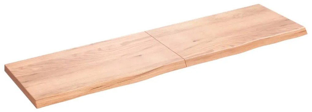 vidaXL Prateleira de parede 220x60x(2-6) cm carvalho tratado castanho