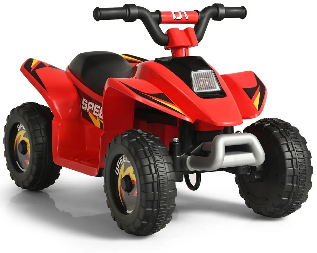 Moto 4 para crianças veículo eletrico com design moderno 73 x 40 x 44,5 cm Vermelho