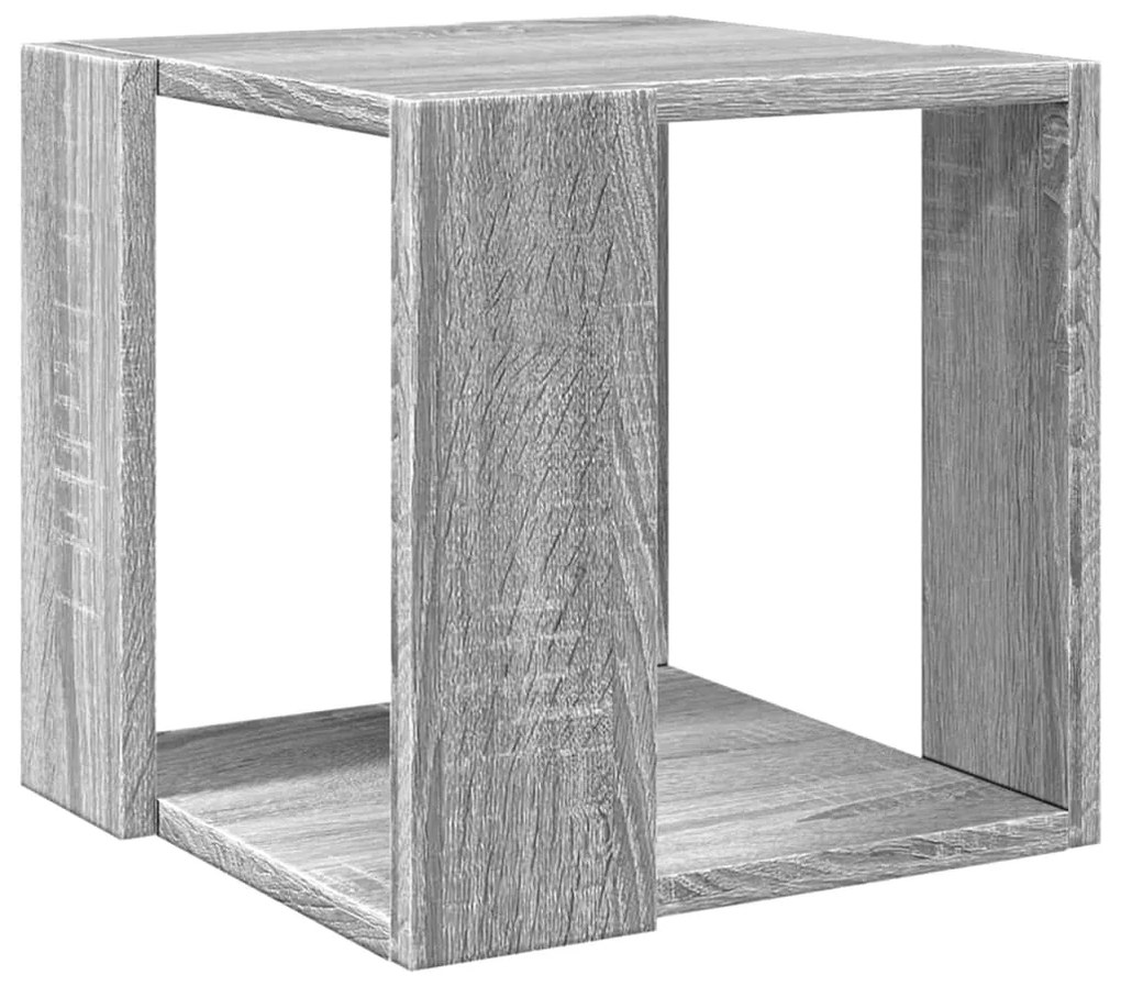 Mesa de centro 32x32x30 cm derivados de madeira cinzento sonoma