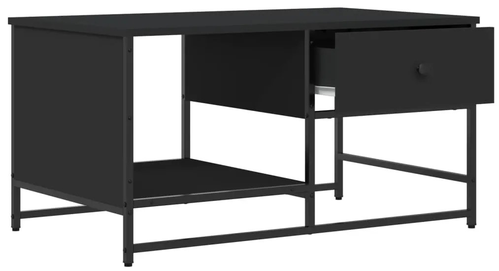 Mesa de centro 85,5x51x45 cm derivados de madeira preto