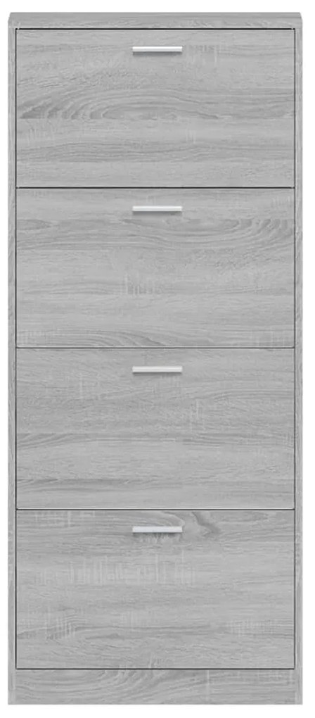 Sapateira 59x17x150 cm derivados de madeira sonoma cinza