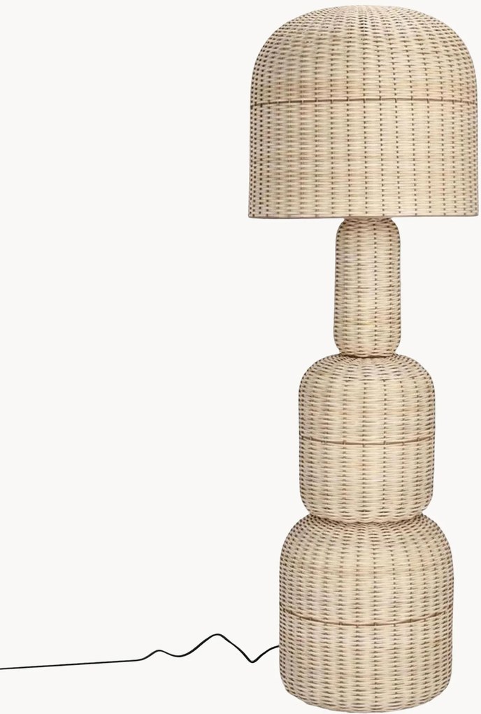 Candeeiro de pé em vime Sikkim