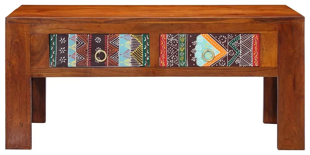 Mesa de centro 90x50x40 cm madeira de acácia maciça
