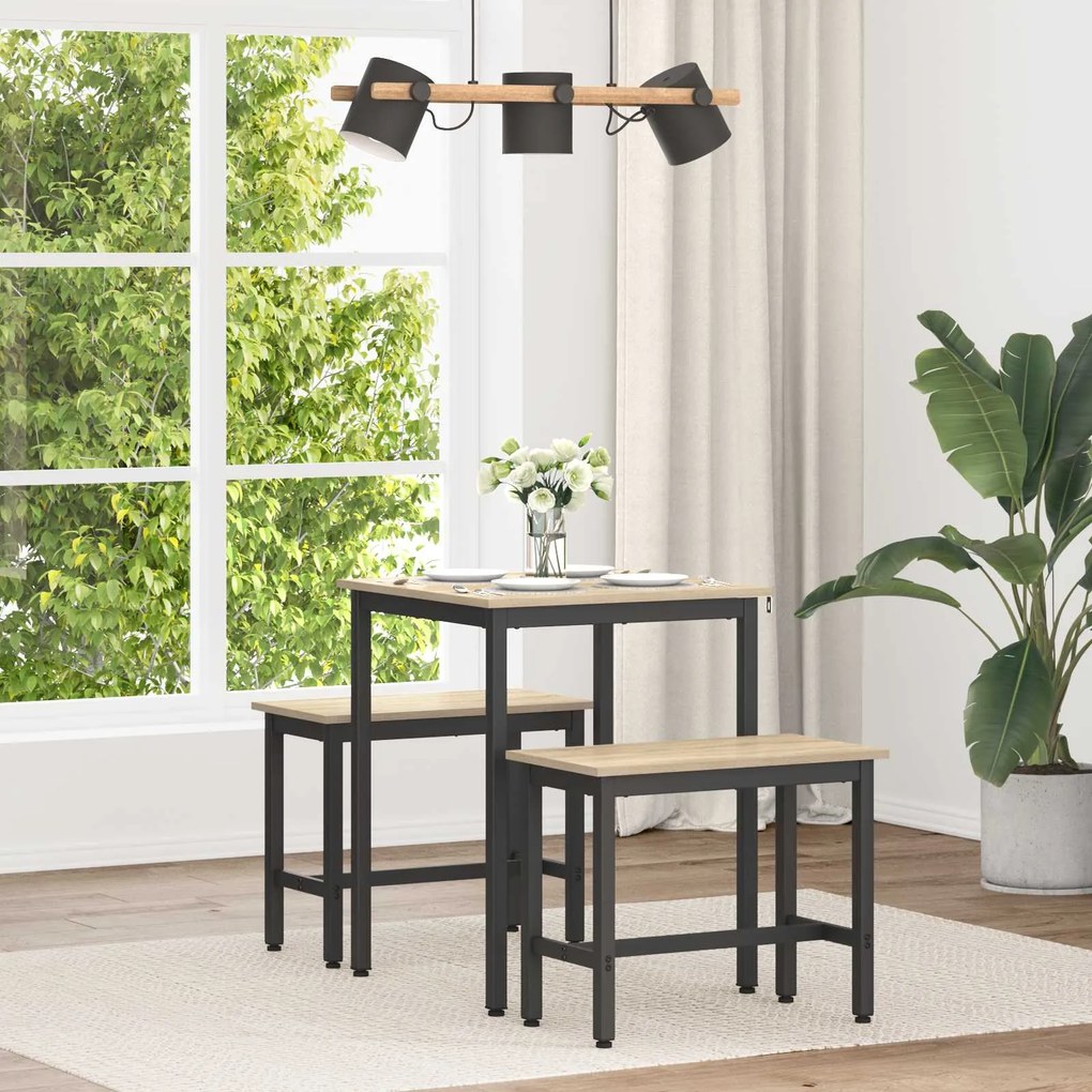 vidaXL Mesas de jantar METAL