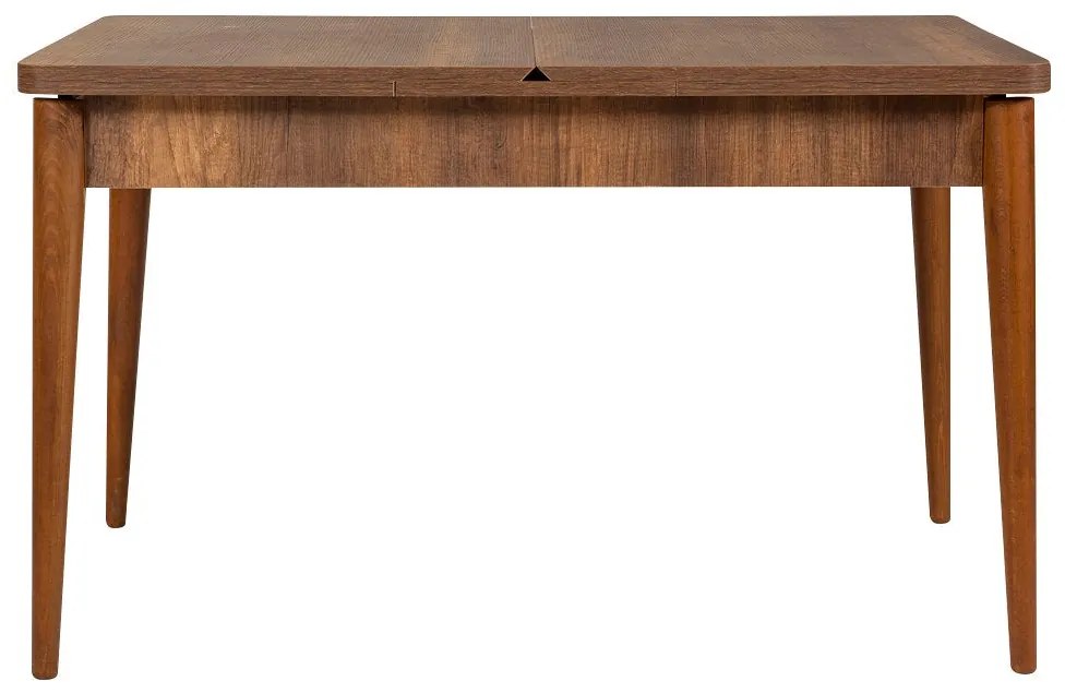Conjunto de Mesa de Jantar Extensível e Cadeiras Vina – Nogueira Pedra