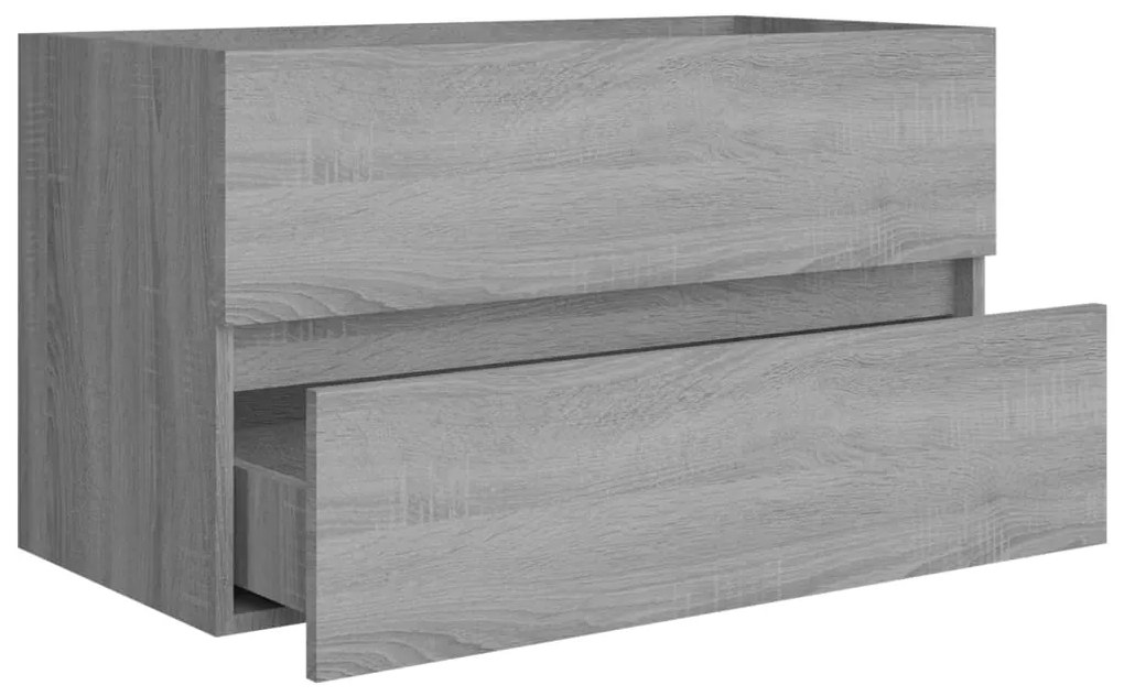 Móvel p/ lavatório 80x38,5x45 cm derivados madeira cinza sonoma