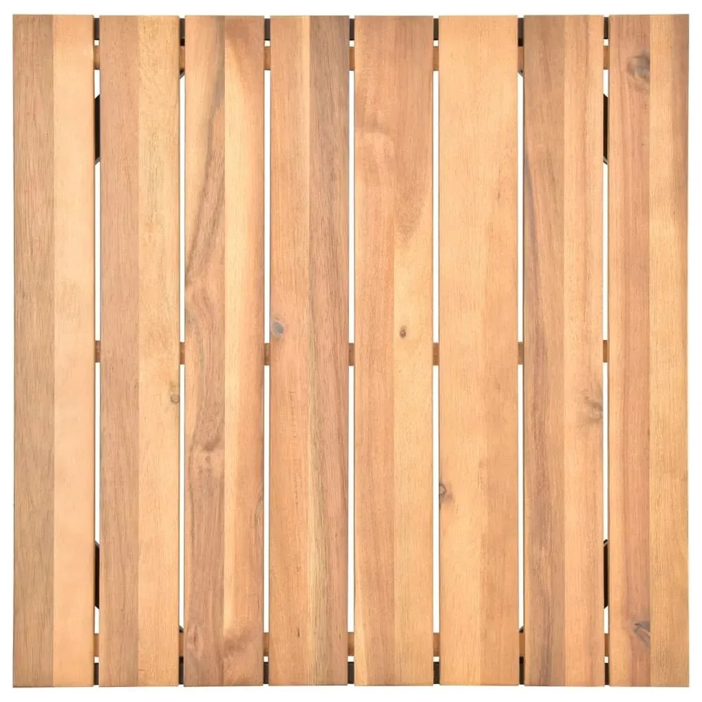 4 pcs conj. lounge jardim c/ almofadões madeira acácia maciça