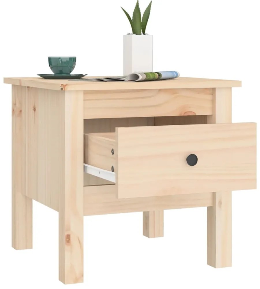 Mesa de apoio 40x40x39 cm pinho maciço