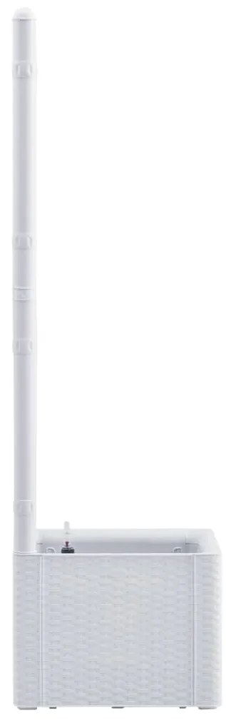 Vaso/floreira c/ treliça e sistema de rega automática branco