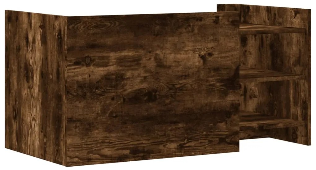 Mesa de centro 100x50x50cm derivados de madeira carvalho fumado