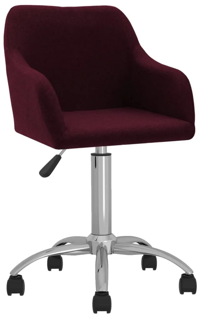 vidaXL Cadeira de jantar giratória tecido roxo