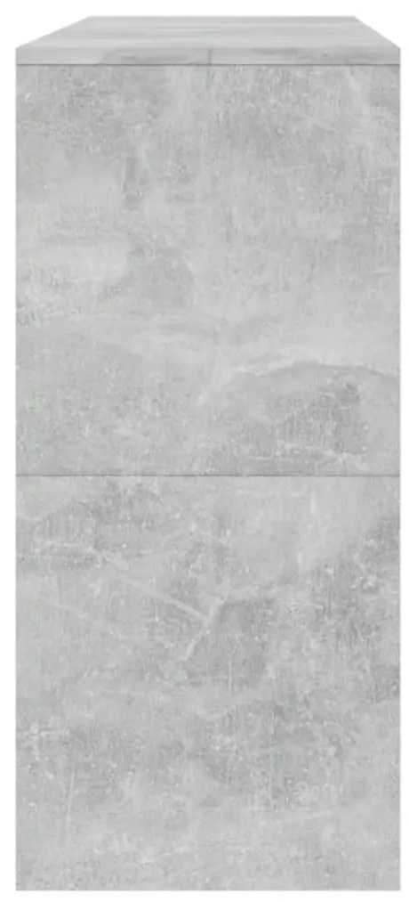 Mesa consola 100x35x76,5 cm derivados madeira cinzento-cimento