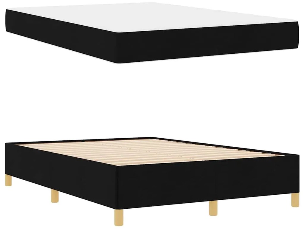 Cama Box Outros Preto e Branco e Preto 160 x 200 cm tecido