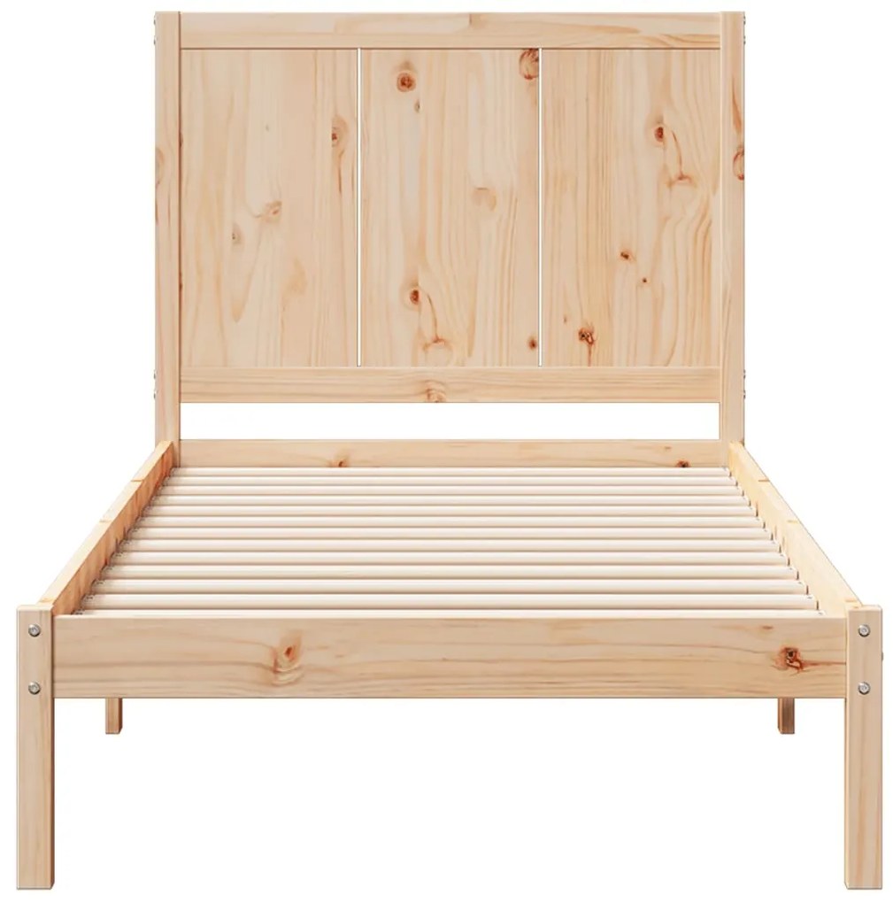 Cama extra longa sem colchão 100x220 cm madeira maciça