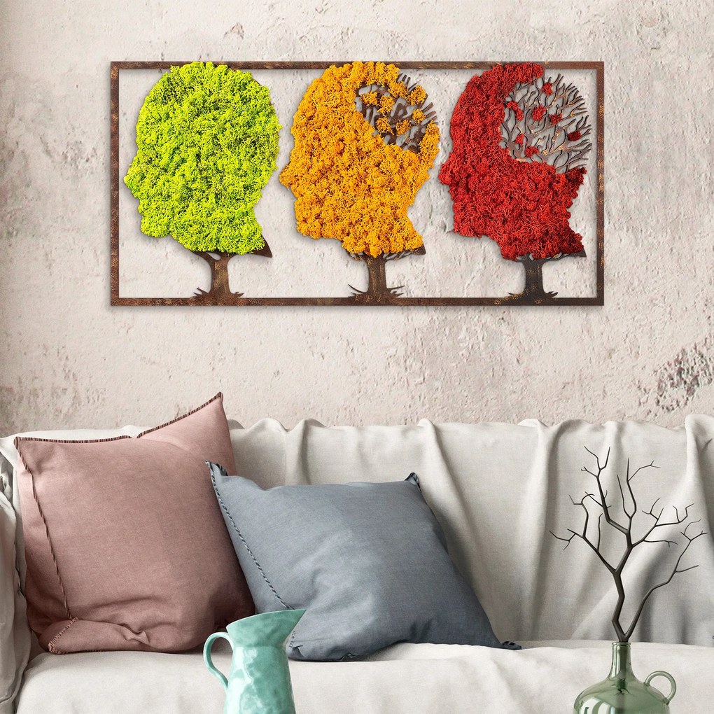 Acessório Decorativo de Parede The Seasons Change – Verde, Laranja, Ve