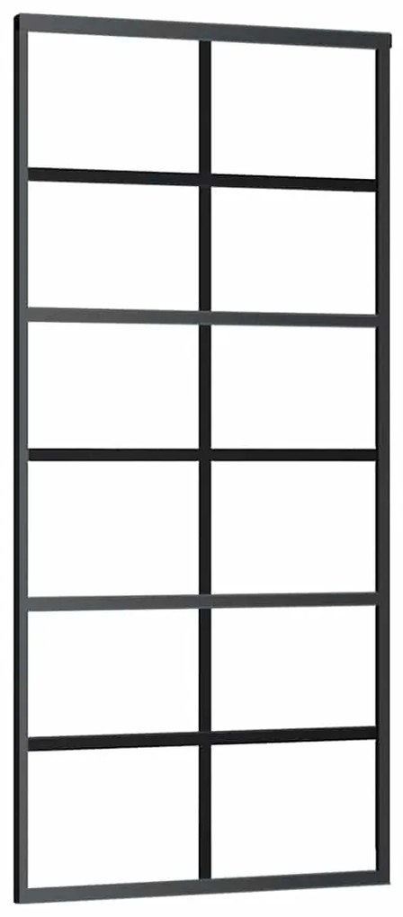 Porta deslizante c/ conj. ferragens 90x205cm vidro ESG/alumínio