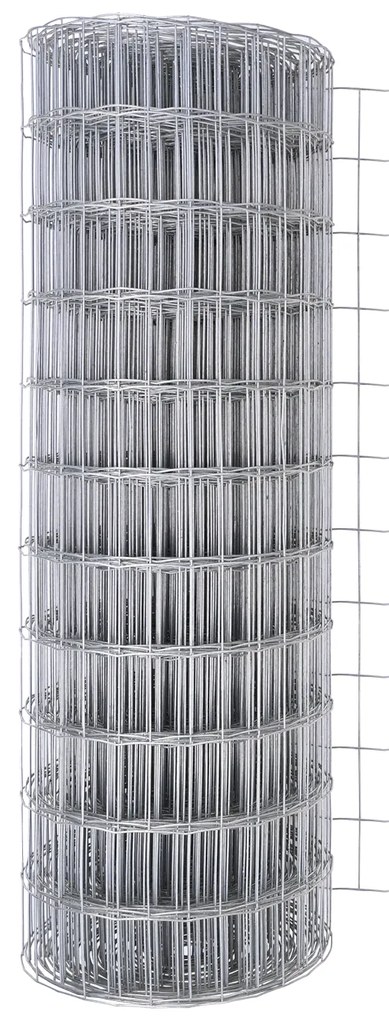 Cerca Euro com 7 Postes de Ponta 1x10 m Aço Galvanizado
