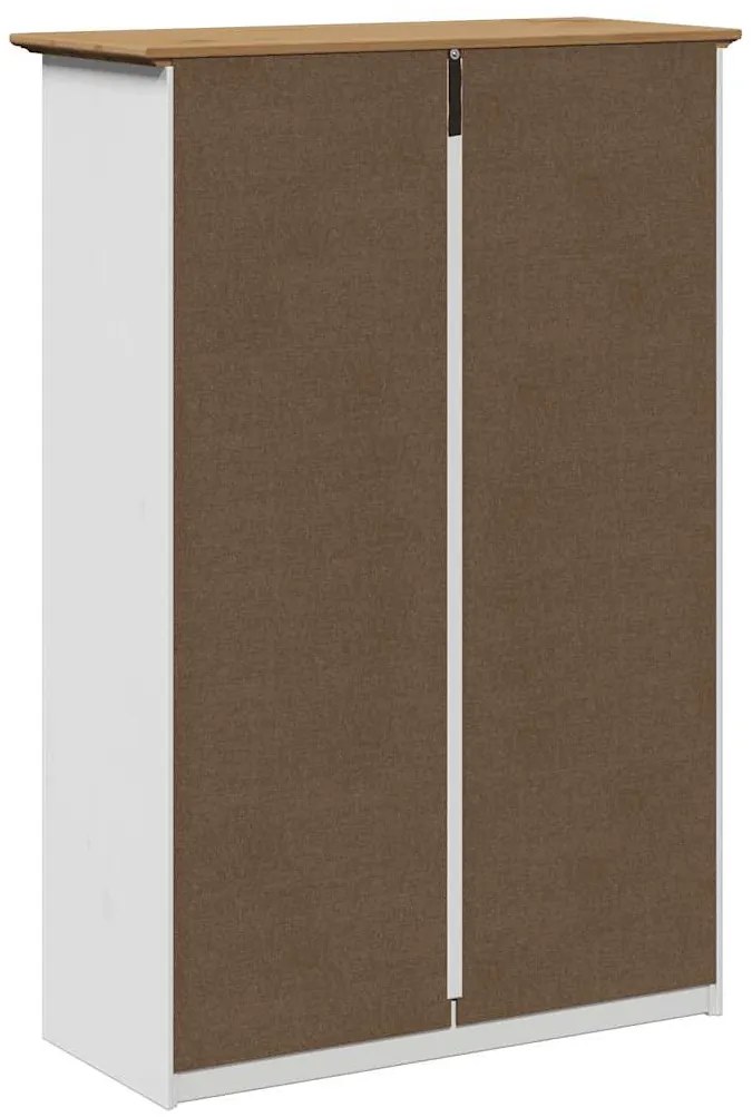 Sapateira BODO 80x35x118 cm branco e castanho