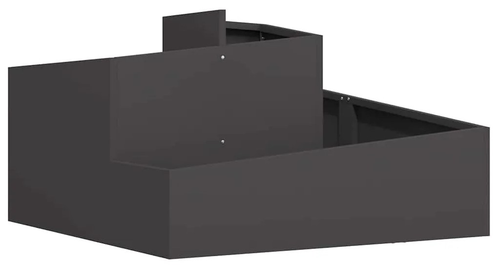 Vaso Preto 80x80x50 cm Aço Laminado a Frio
