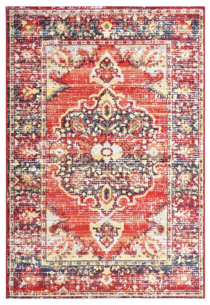 vidaXL Tapete 120x170 cm PP vermelho