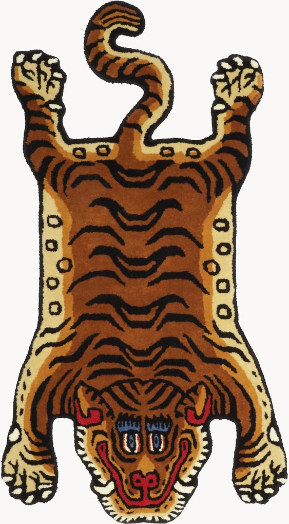 Tapete em lã tufado à mão Tiger