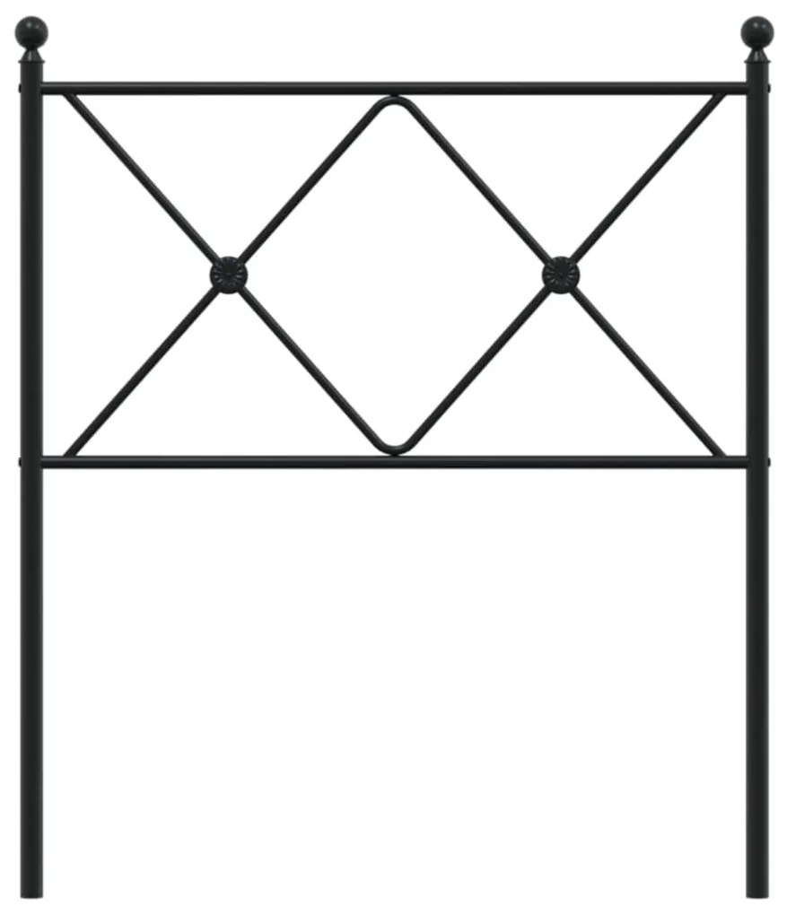 Cabeceira de cama 75 cm metal preto