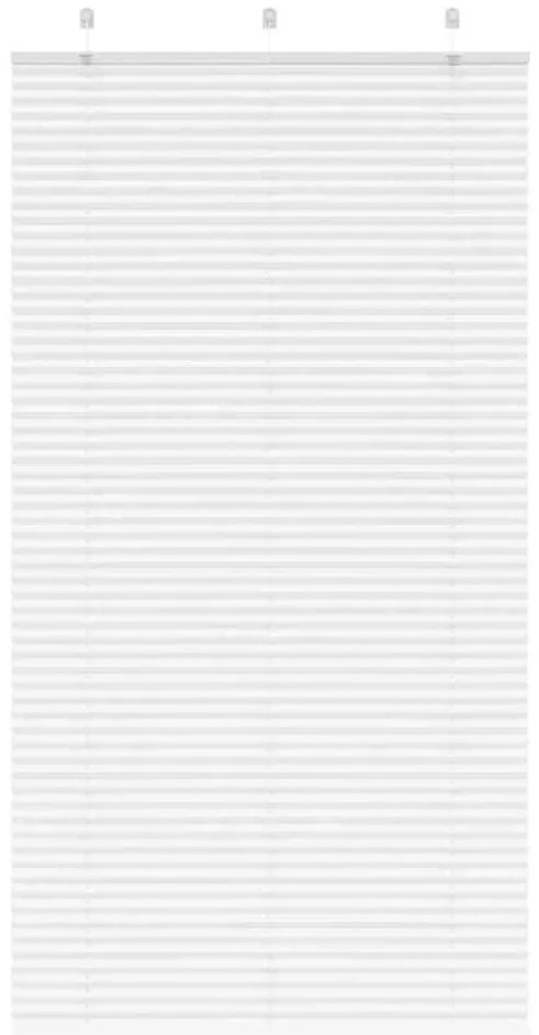 vidaXL Branco Plissada Cega 105x200cm Largura Tecido 104,4cm Poliéster
