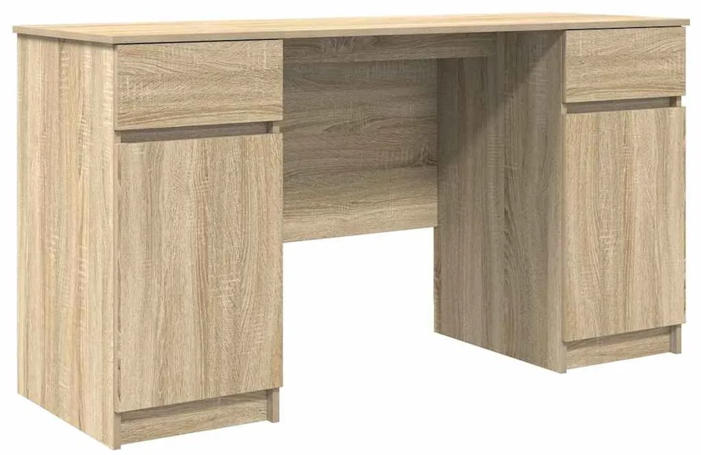 Mesa vidaXL Carvalho Sonoma 140x49x76 cm Madeira de engenharia