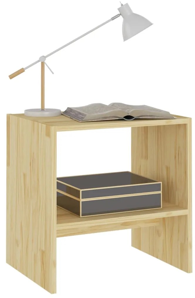 Mesa de cabeceira 40x30,5x40 cm madeira de pinho maciça