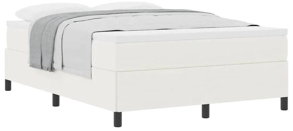 Estrutura da Cama vidaXL Creme 160x200 cm em Tecido de Algodão