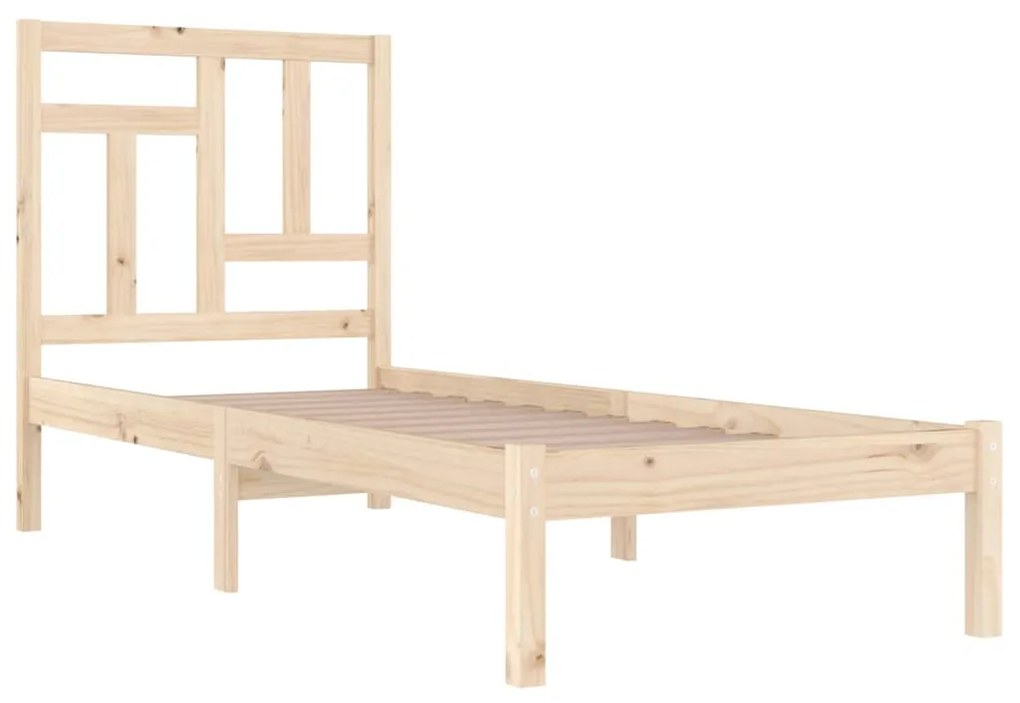 Cama sem colchão 90x200 cm madeira de pinho maciça