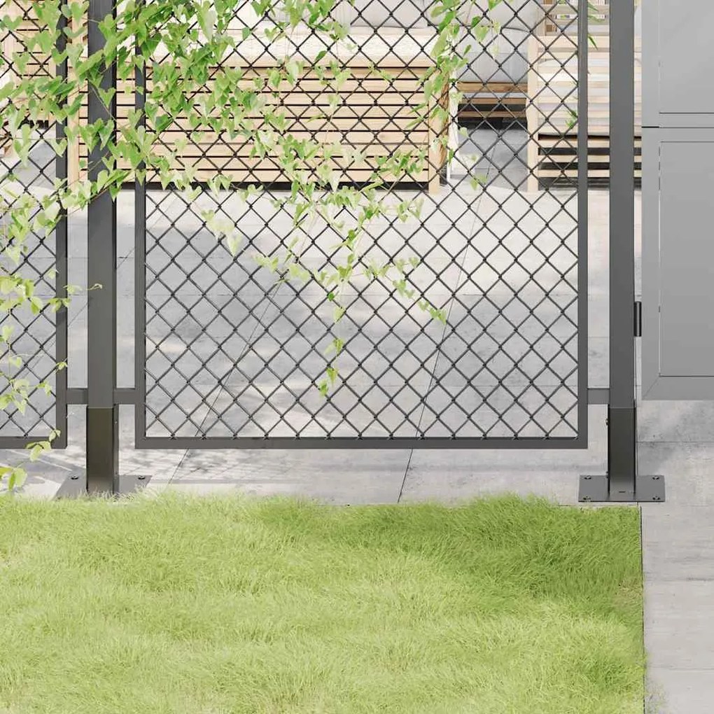 vidaXL Bases de coluna quadradas 4 peças 51x51 mm aço revestido a pó