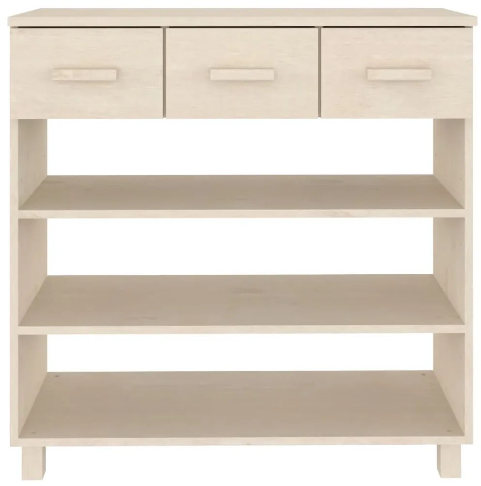 Mesa consola HAMAR 90x35x90 cm pinho maciço castanho-mel
