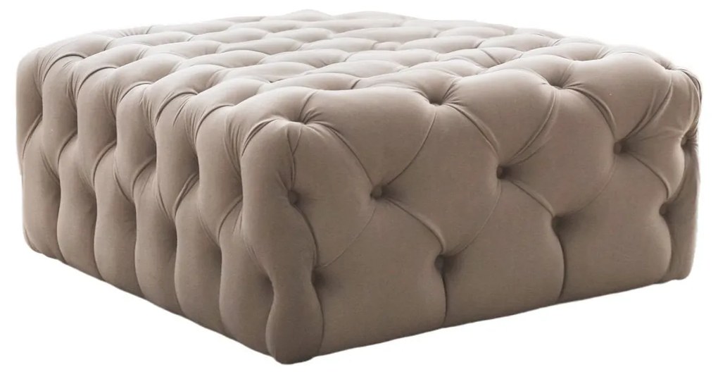 Pouffe Chester – Cream – 80x40x80 cm