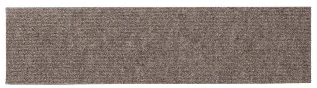 Tapetes de escada adesivos 30 pcs 76x20 cm retangular creme