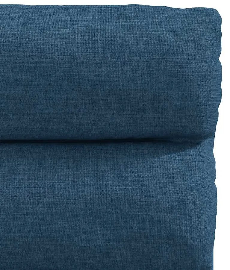 Cadeiras de jantar 4 pcs tecido azul
