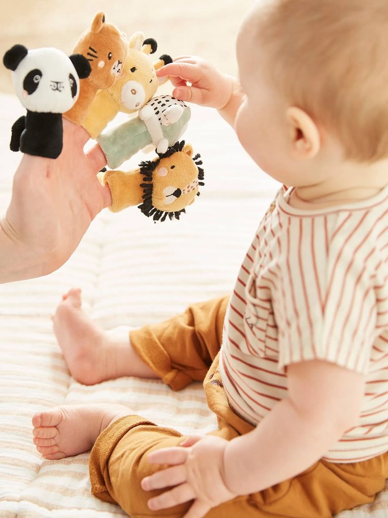 Livro de atividades + peluches em veludo, Tanzânia branco