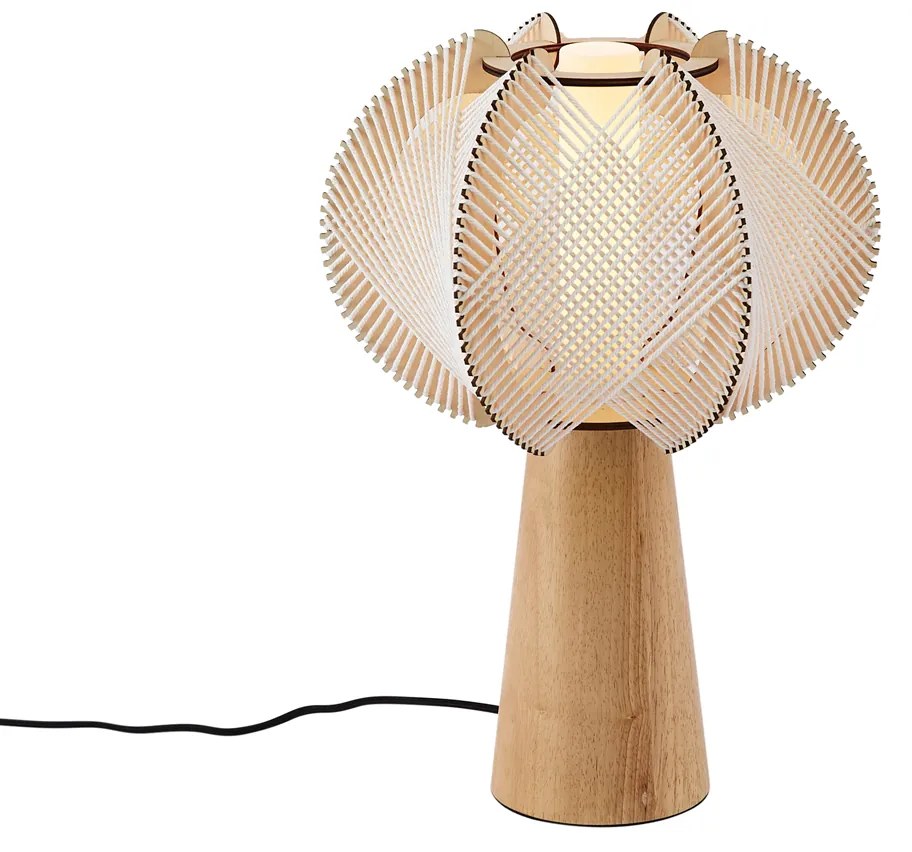 Candeeiro de Mesa Japandi Bege 45cm - Gertie