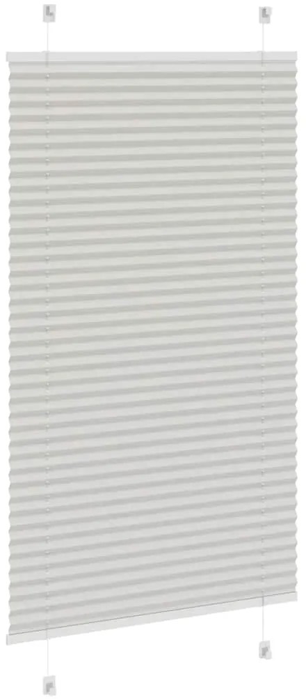 Cinzento Luz Plissada Cega 70x100 cm Largura Tecido 69,4 cm