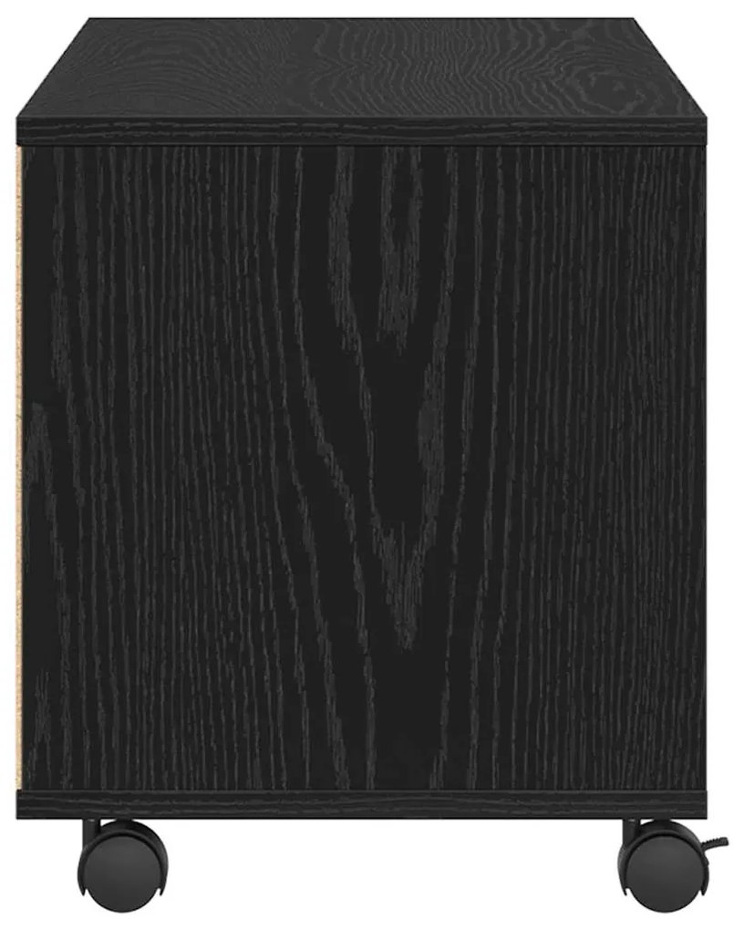 Armário de TV vidaXL Preto 90x35x35 cm em Madeira Derivada