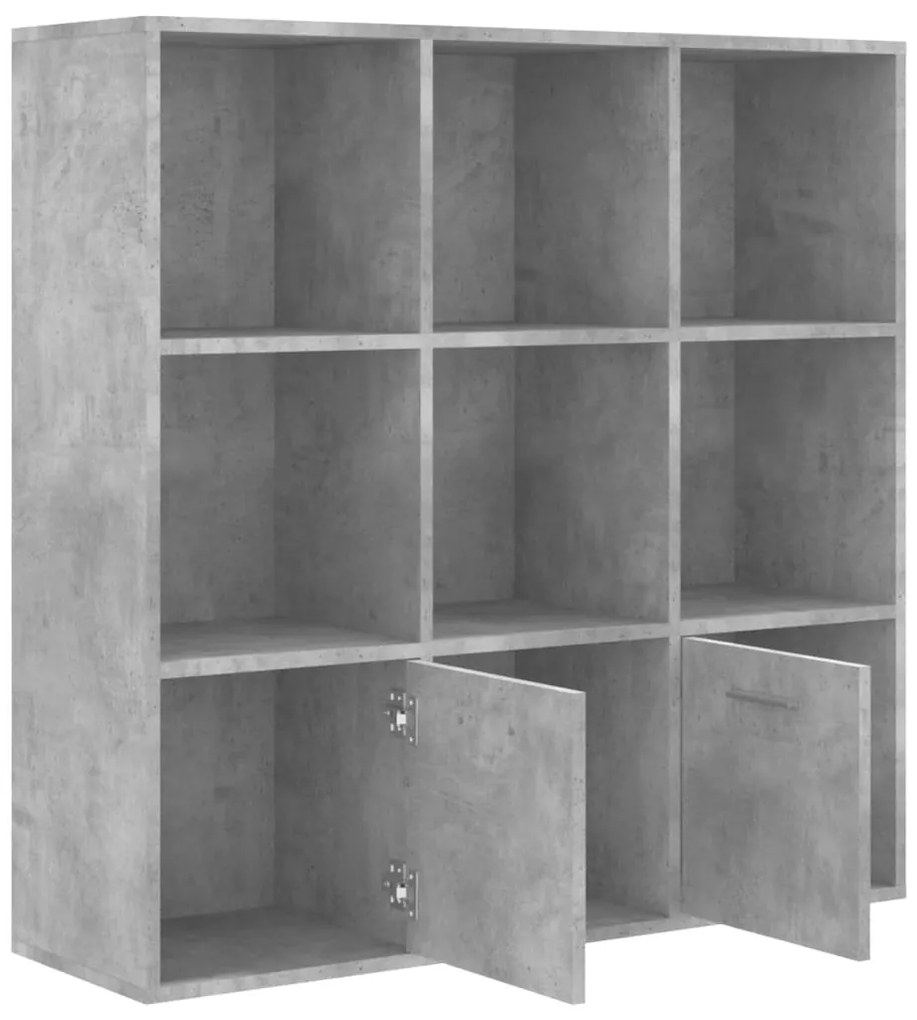 Estante 98x30x98 cm derivados de madeira cinzento cimento