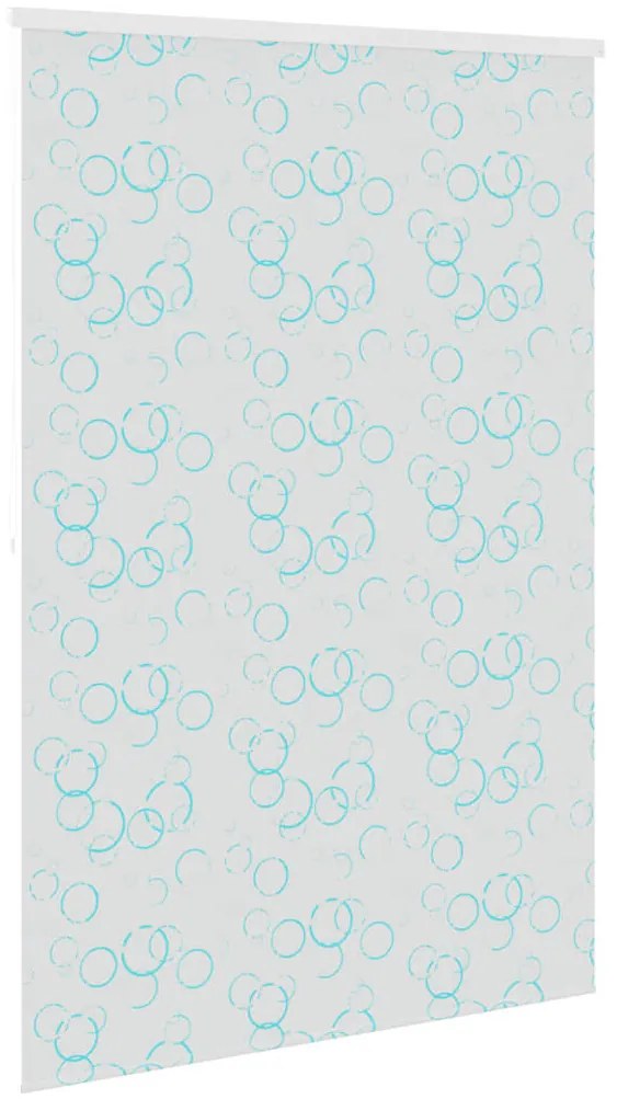 Estore de rolo para o duche 140x240 cm bolhas