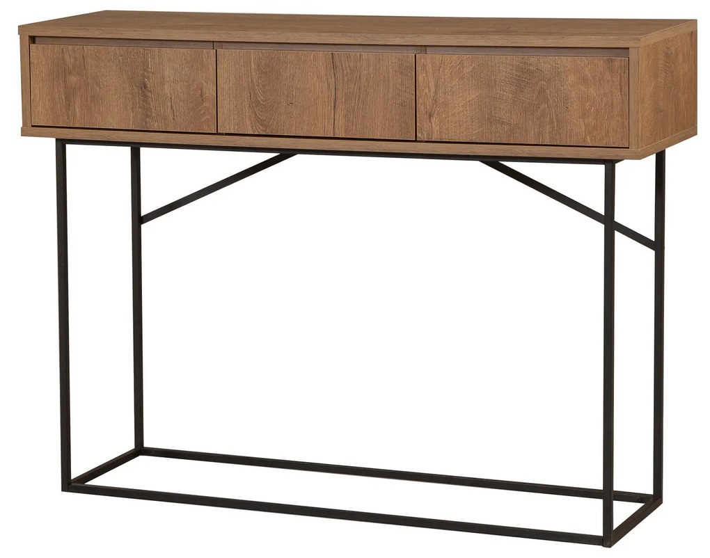 Sideboard Mia – Walnut/Preto – 120x90x36 cm
