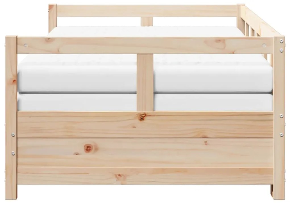Sofá-cama com gavetão e gavetas 90x200 cm pinho maciço